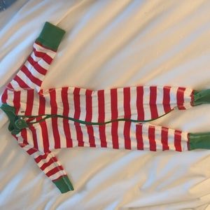 Hanna Andersson one piece holiday themed baby outfit